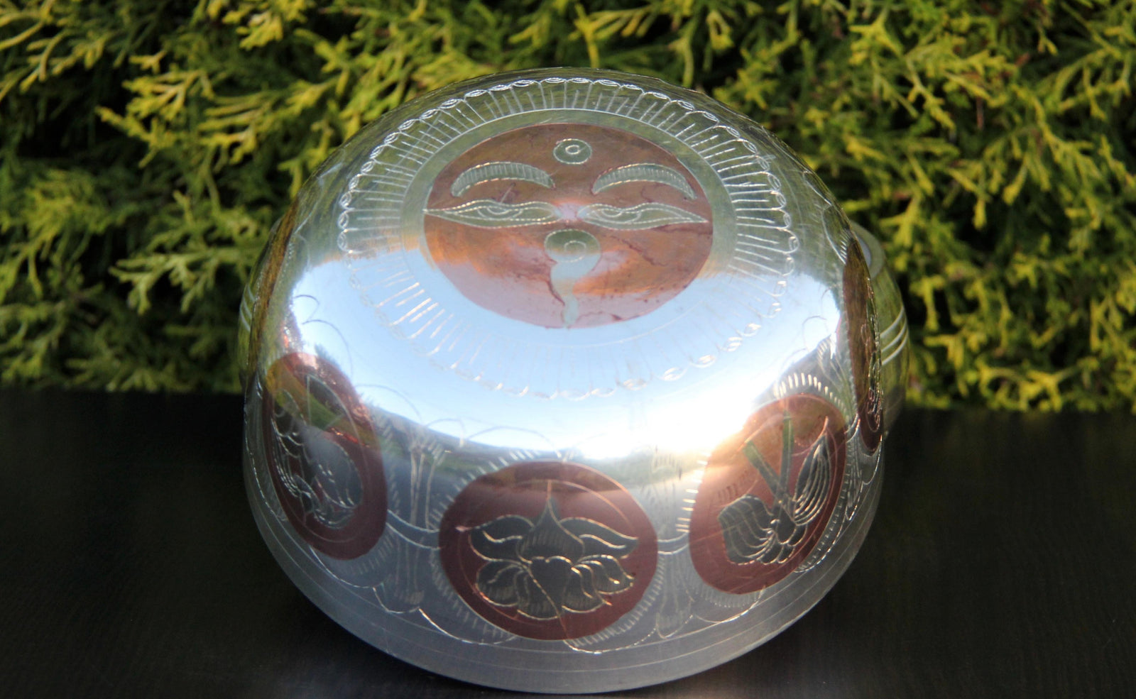 Meditation Singbowl - Deep Silver Ashtamangala